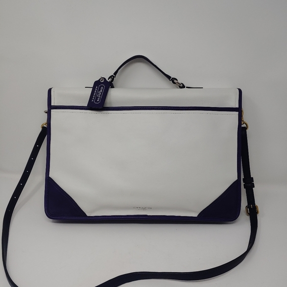Coach White and Purple Women's Bag - Picture 7 of 10